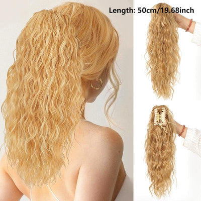 SilkiPony – Extensión de coleta de cabello natural