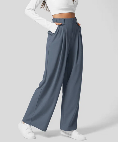 Viento Vida - Elegante Pantalones de Cintura Alta con Cintura Elástica