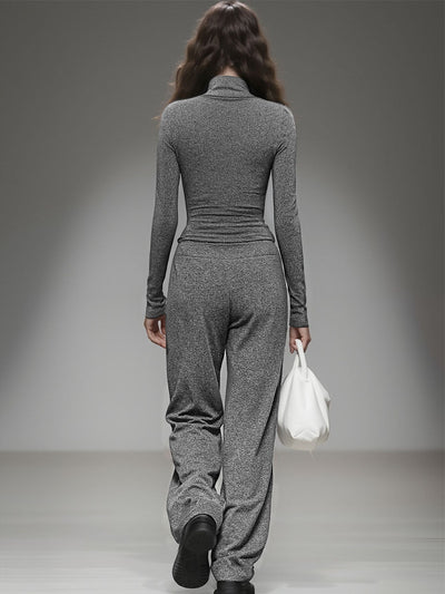 Conjunto Casual de Camiseta y Pantalones Anchos