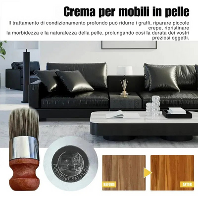 Set de 120 ml de acondicionador para muebles de cuero