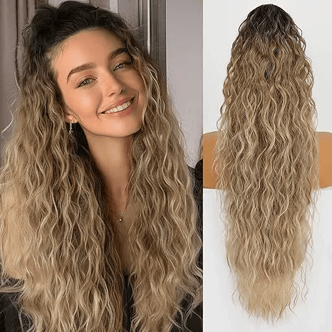 SilkiPony – Extensión de coleta de cabello natural