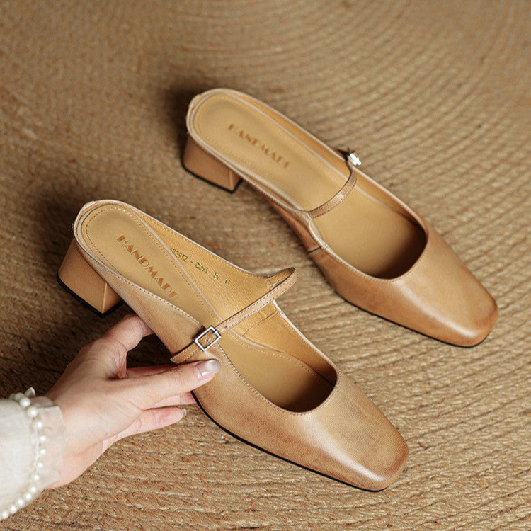 Alicia – Mules de Piel Natural