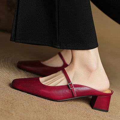 Alicia – Mules de Piel Natural