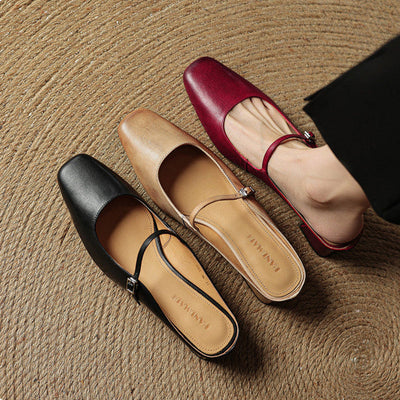 Alicia – Mules de Piel Natural