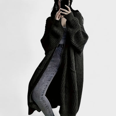 Elena – Cárdigan Largo y Confortable que Inspira Confianza