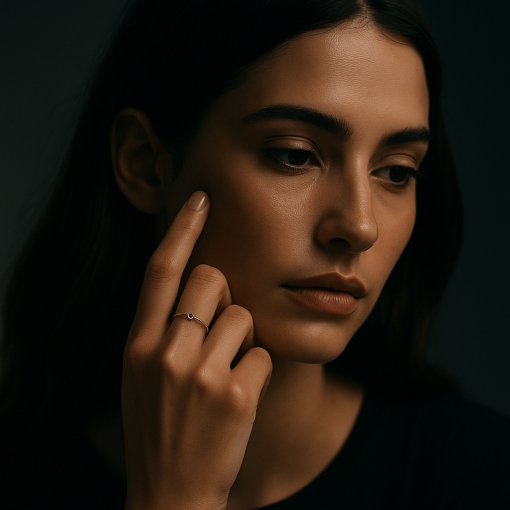 Anillo Colori – Chapado en oro y piedra de nacimiento