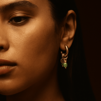 Pendientes Maria – Aros piedras naturales