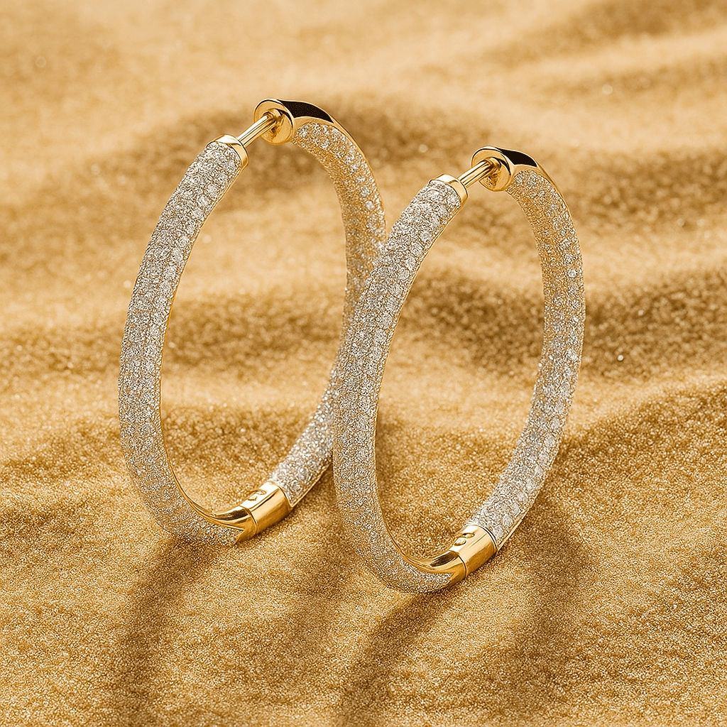 Pendientes Fauna – Aros en plata 925 y oro 18K