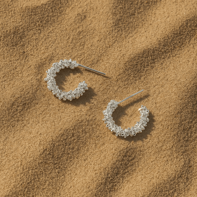 Pendientes Palladio – Chapado en oro 14k o plata 925 texturizada