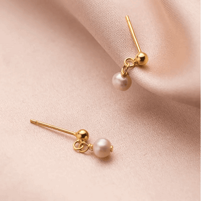 Pendientes Fede – Perlas finas sobre plata 925 bañada en oro