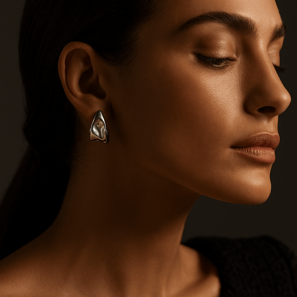 Pendientes Sangallo – chapado en oro y plata 925