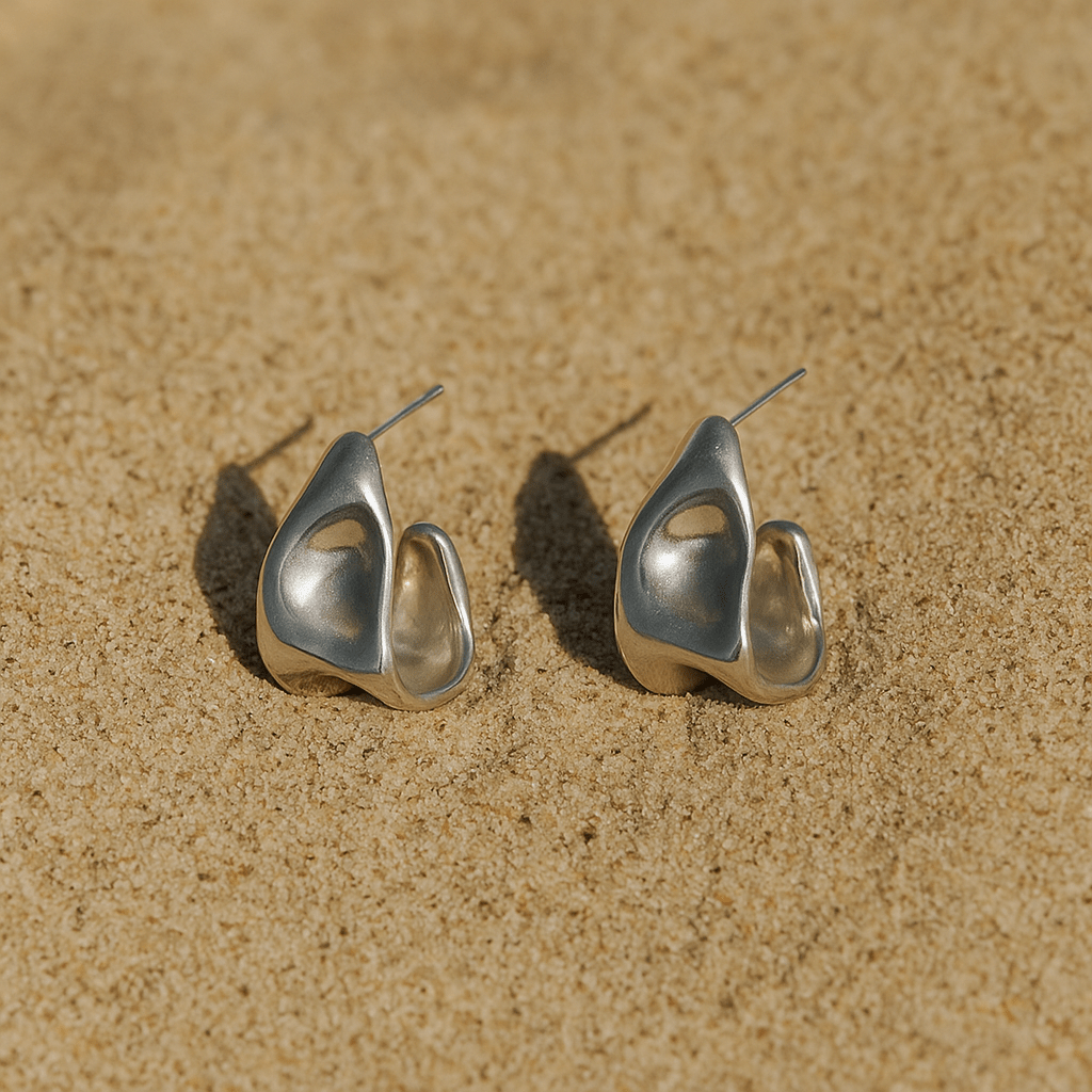 Pendientes Sangallo – chapado en oro y plata 925