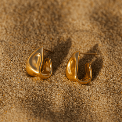 Pendientes Sangallo – chapado en oro y plata 925