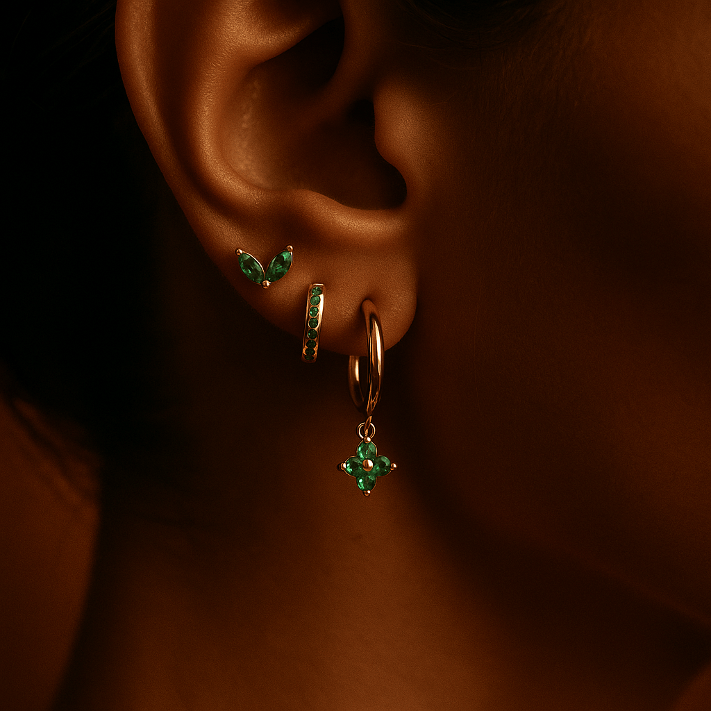 Pendientes Fiori – Plata 925 Chapado en oro