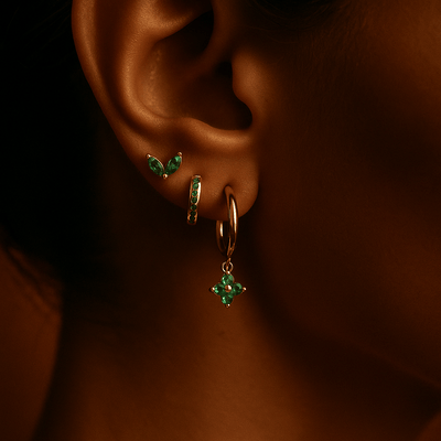 Pendientes Fiori – Plata 925 Chapado en oro