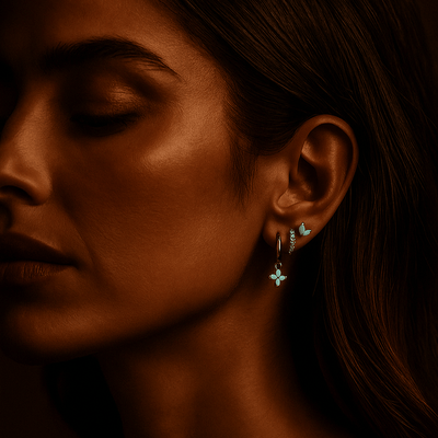 Pendientes Fiori – Plata 925 Chapado en oro