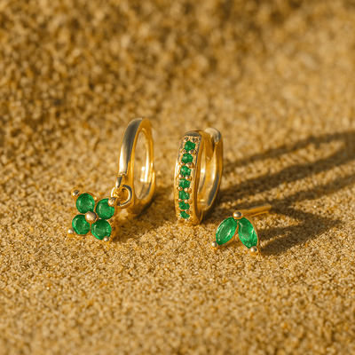 Pendientes Fiori – Plata 925 Chapado en oro