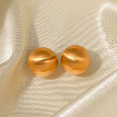 Pendientes Semina – Guijarros en acero chapado en oro 18K