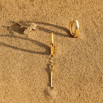 Pendientes Sospirare – Plata 925 Chapado en oro