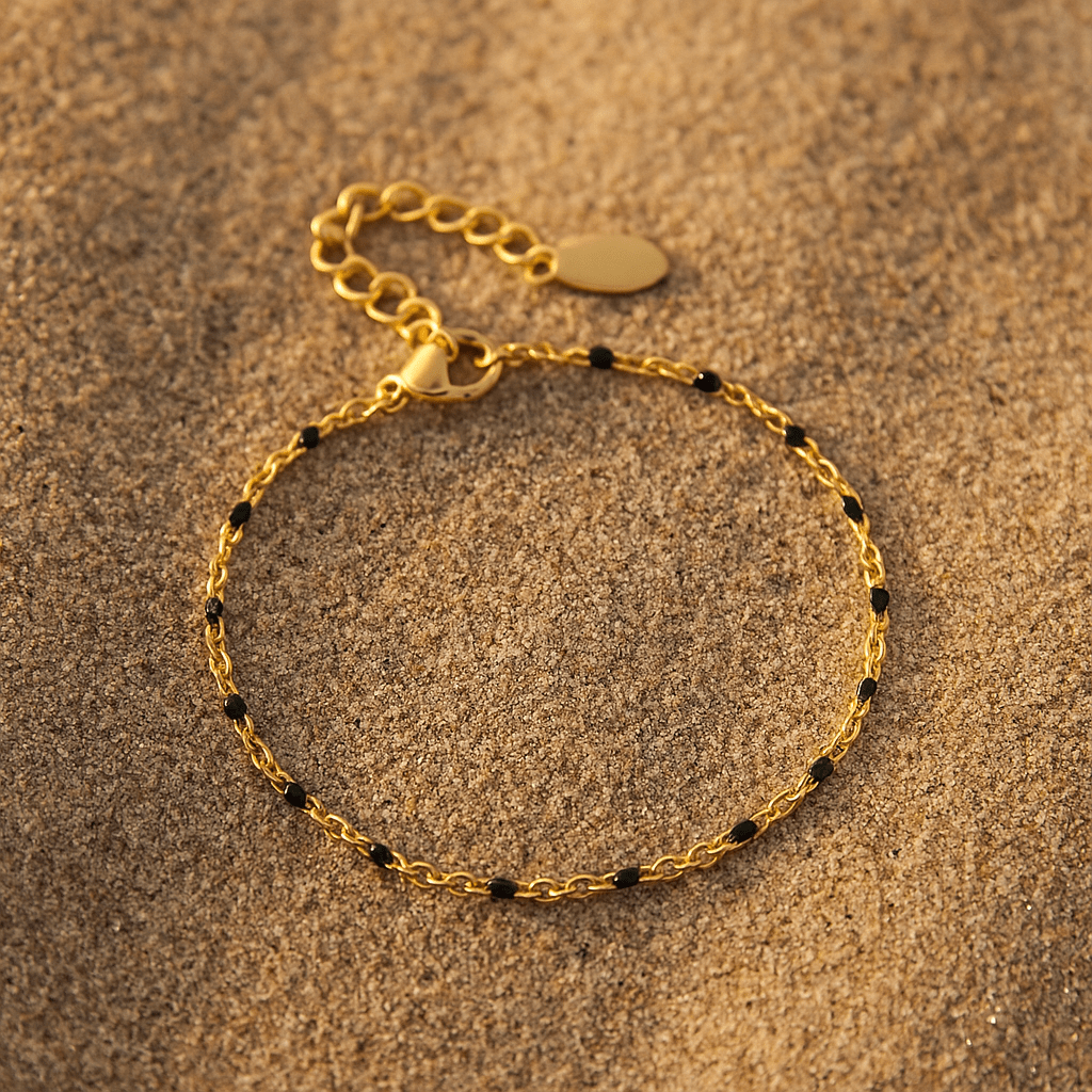 Pulsera Camilla – Chapado en oro 14k y perlas esmaltadas