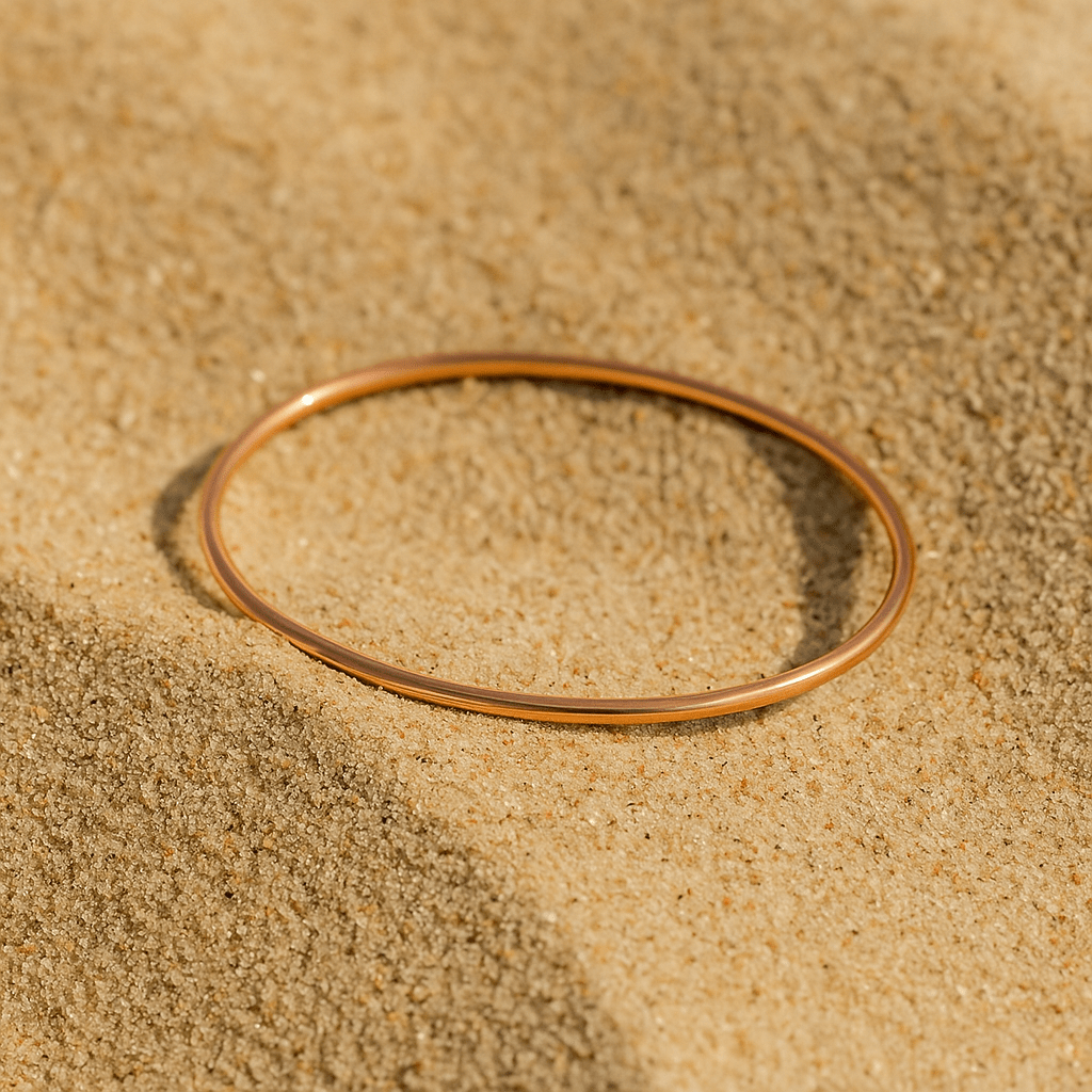 Pulsera Livorno – Brazalete fino chapado en oro de 18k, plata u oro rosa