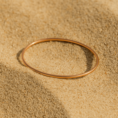 Pulsera Livorno – Brazalete fino chapado en oro de 18k, plata u oro rosa