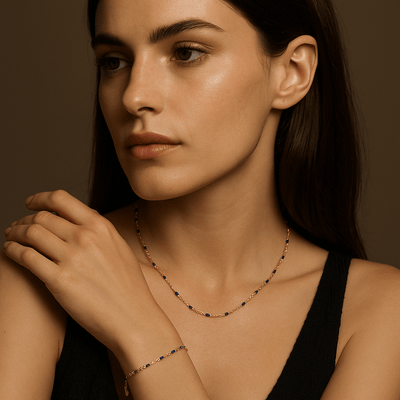 Pulsera Camilla – Chapado en oro 14k y perlas esmaltadas