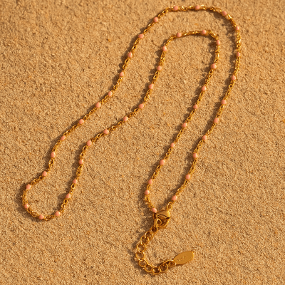 Collar Camilla – Baño de oro 18k y perlas esmaltadas