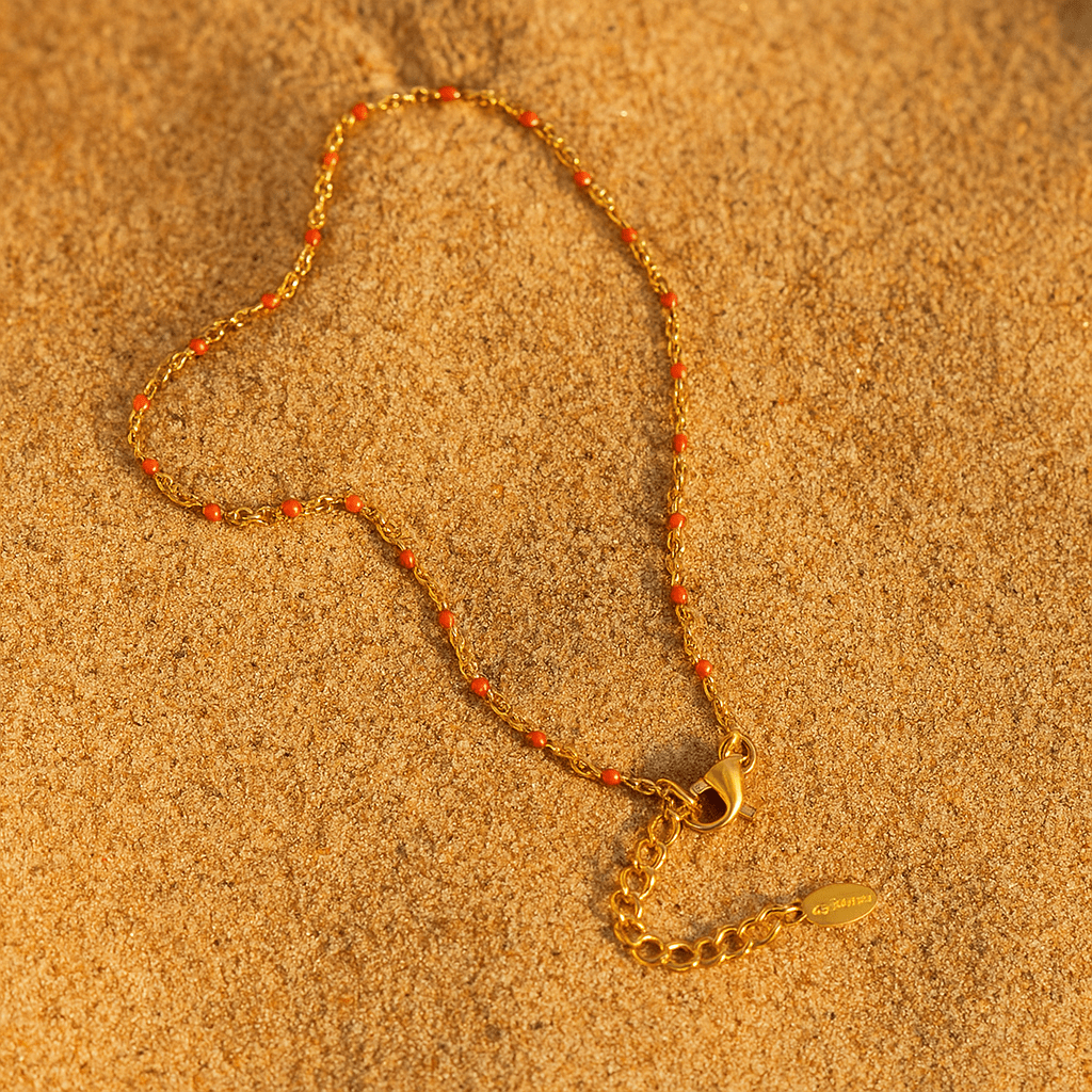 Collar Camilla – Baño de oro 18k y perlas esmaltadas