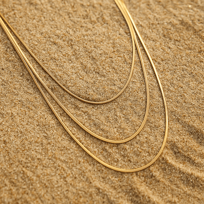 Collar Amalfi – Multicapa chapado en oro de 18k o plata