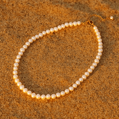 Collar Eternità – Perlas de agua dulce