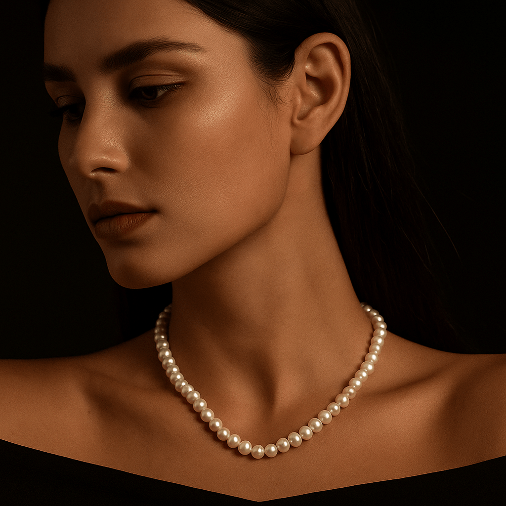 Collar Eternità – Perlas de agua dulce