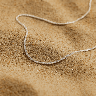 Collar Incanto – Plata 925 y malla diamantada