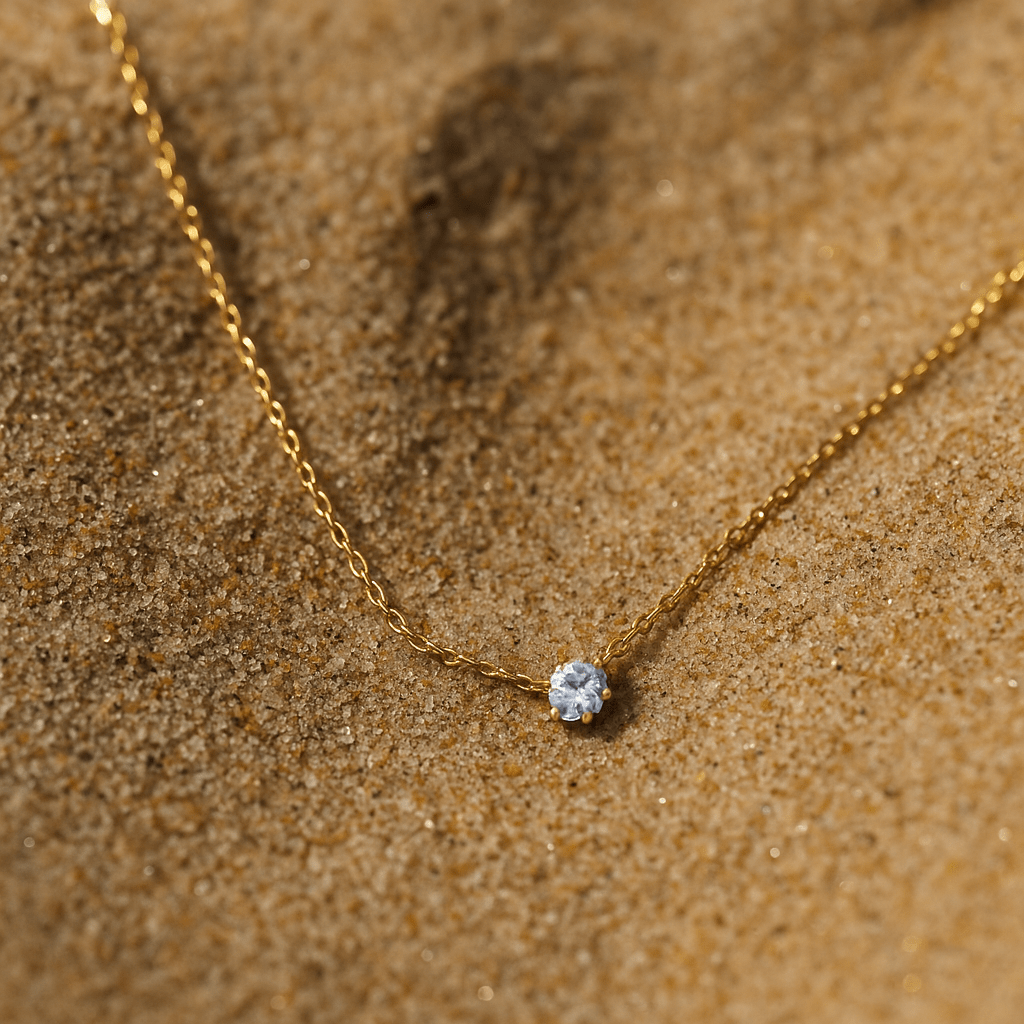 Collar Michelangelo – Plata 925 y brillo dorado