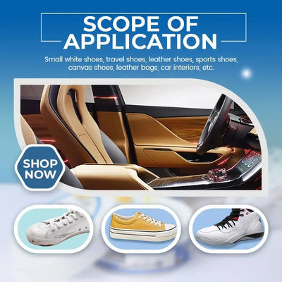 Limpiador de Zapatos Blanco 100g – Crema de Limpieza Todo en Uno