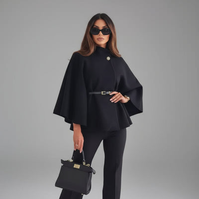 Sofía – Chaqueta Elegante con Mangas de Mariposa y Cinturón