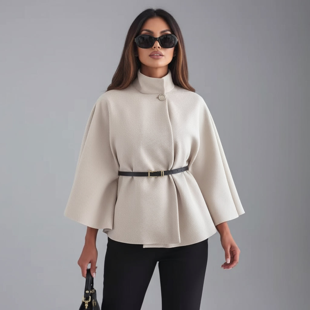 Sofía – Chaqueta Elegante con Mangas de Mariposa y Cinturón