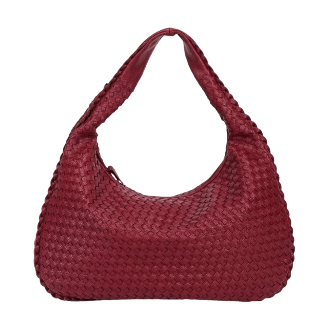 Bolso Hobo Trenza – Cuero vegano trenzado y asa de hombro
