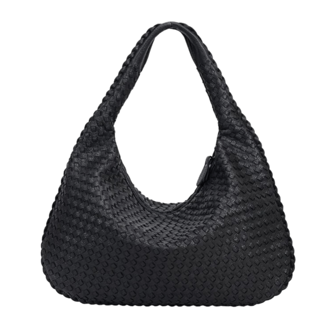 Bolso Hobo Trenza – Cuero vegano trenzado y asa de hombro