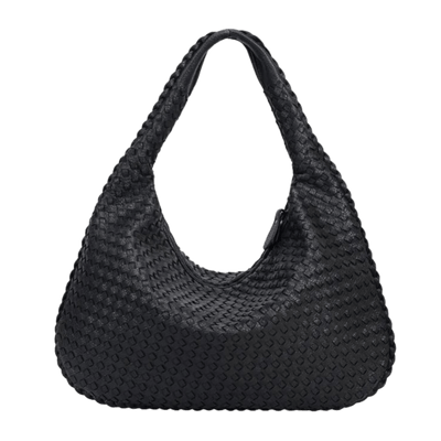 Bolso Hobo Trenza – Cuero vegano trenzado y asa de hombro