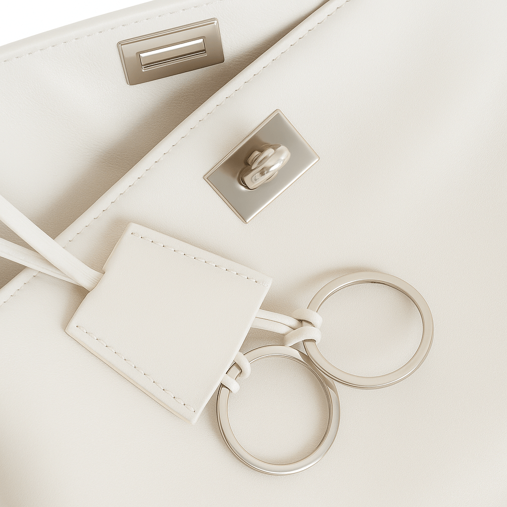 Bolso Moira – Cuero liso y cierre giratorio