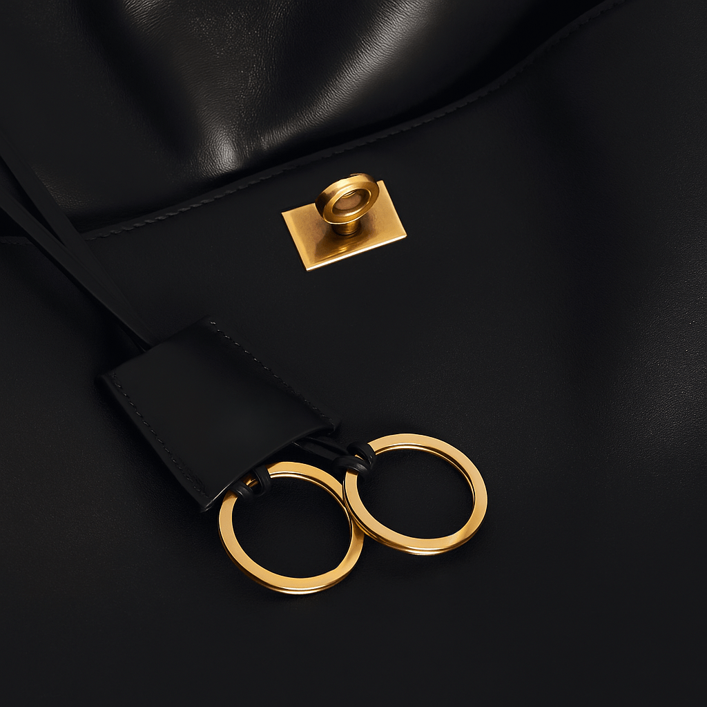 Bolso Moira – Cuero liso y cierre giratorio