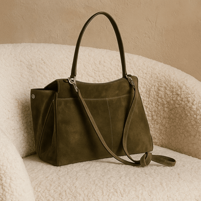 Bolso Moira Chromatica – Tote de ante y forro de cuero