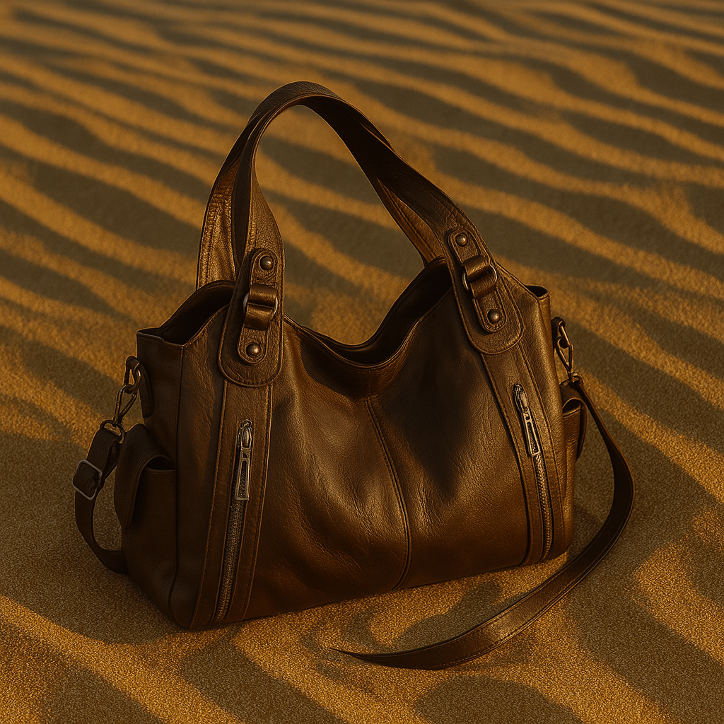 Bolso Iséa – Tote estructurado vegano, multi-bolsillos y líneas depuradas