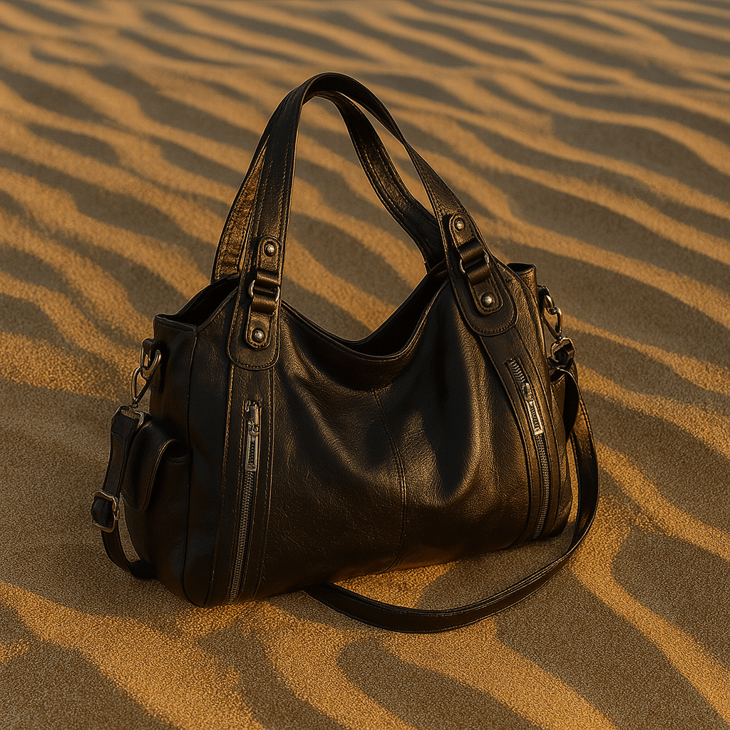 Bolso Iséa – Tote estructurado vegano, multi-bolsillos y líneas depuradas