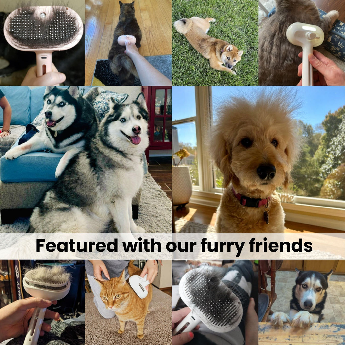 PelitoLuxe ® | Spazzola per toelettatura animali domestici