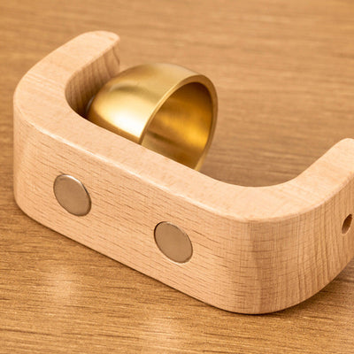 Decoracion Timbre de Abanico en Madera Magnetico